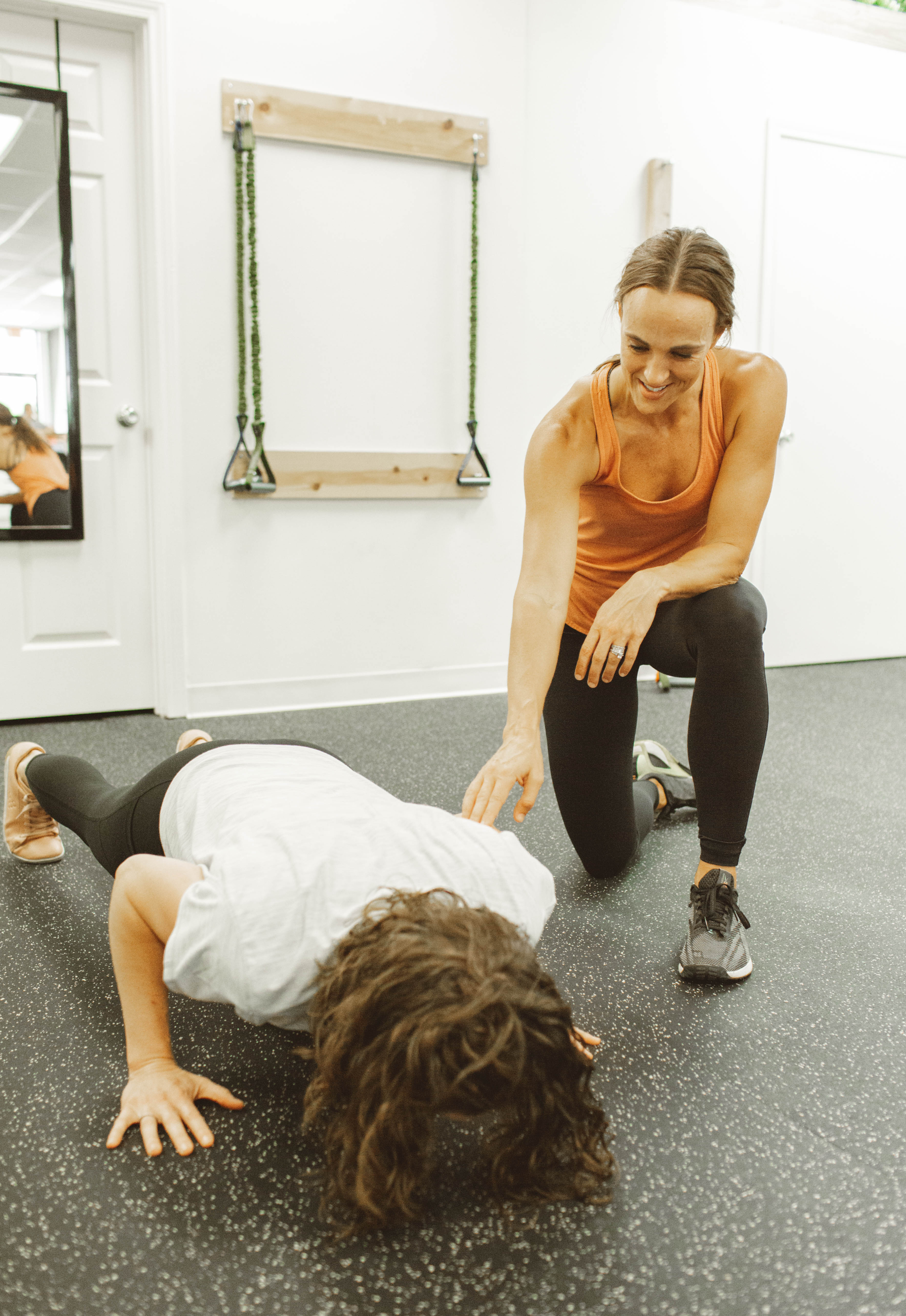 One-on-one personal training session